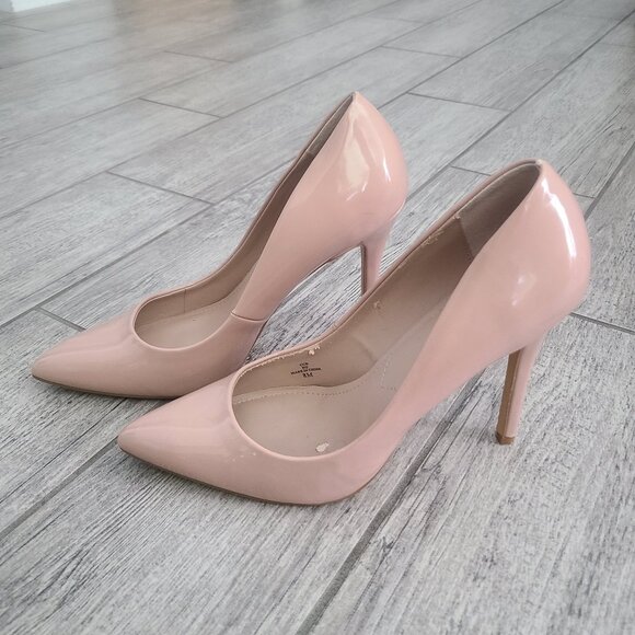 Charles by Charles David Nude Patent Leather Heels Women’s 8M - Picture 1 of 13